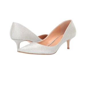 Badgley Mischka kitten heels.